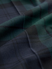 Green/Navy Tartan Wide Leg Trousers - Image 7 of 7