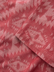 Red Geometric Textured Short Sleeve Shirt - Image 7 of 7