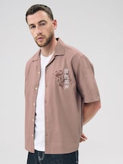 Pink Back Printed Short Sleeve Shirt - Image 4 of 9