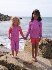 Muddy Puddles Pink UV Protective Surf Set with Shorts - Image 1 of 5
