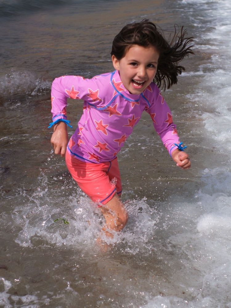 Muddy Puddles Pink UV Protective Surf Set with Shorts - Image 2 of 5