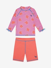 Muddy Puddles Pink UV Protective Surf Set with Shorts - Image 3 of 5