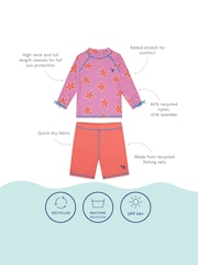 Muddy Puddles Pink UV Protective Surf Set with Shorts - Image 5 of 5
