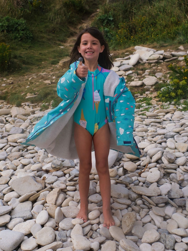 Muddy Puddles Light Blue UV Protective Swimsuit - Image 2 of 5