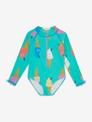 Muddy Puddles Light Blue UV Protective Swimsuit - Image 3 of 5