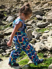 Muddy Puddles Light Blue Waterproof EcoLight Dungarees - Image 1 of 7