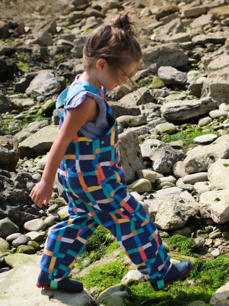Muddy Puddles Light Blue Waterproof EcoLight Dungarees - Image 1 of 7