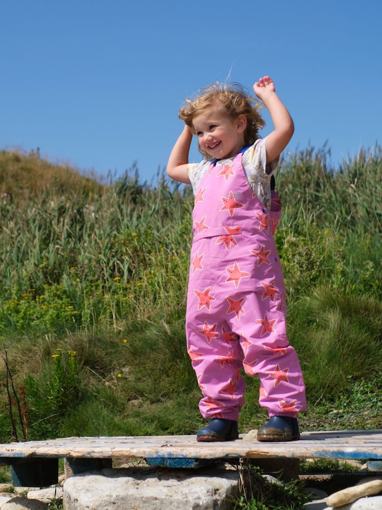 Muddy Puddles Pink Waterproof EcoLight Dungarees - Image 2 of 6