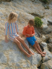 Muddy Puddles Blue UV Protective Swim Shorts - Image 1 of 4