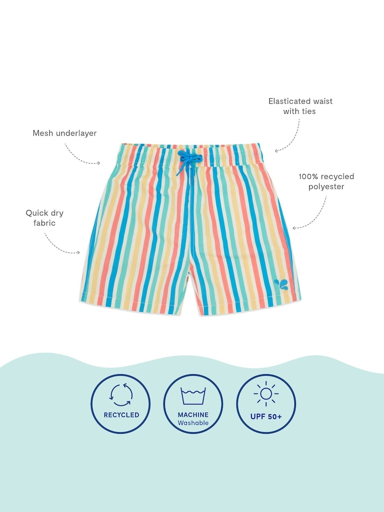 Muddy Puddles Blue UV Protective Swim Shorts - Image 3 of 4