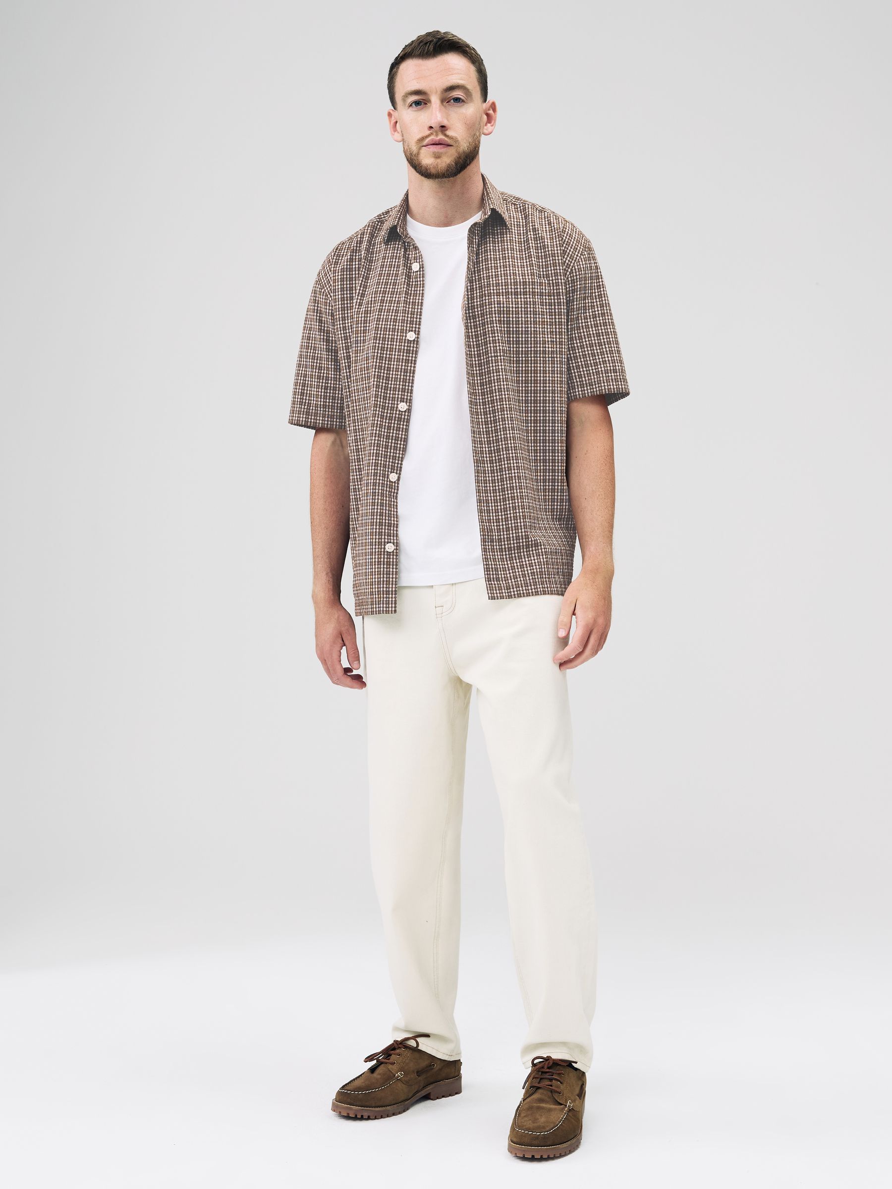 トップス COTTON CHECK SHIRT / BROWN CHEC size1 COTTON CHECK SHIRT / BROWN CHEC size1 Check cotton shirt - Brown