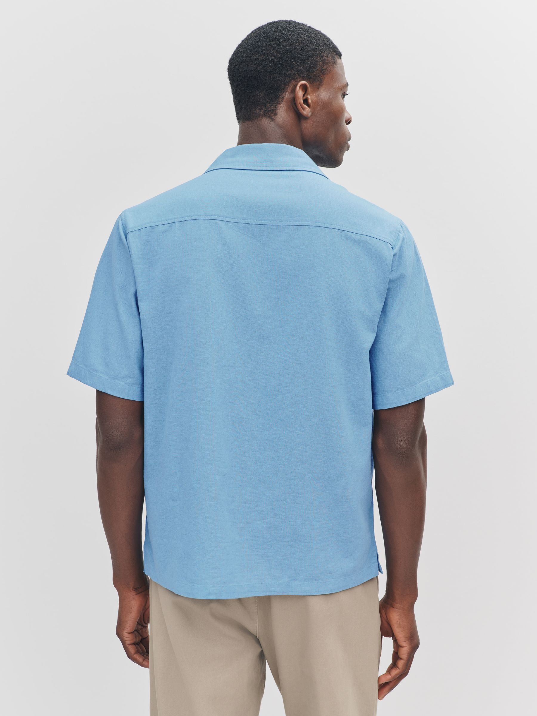 Buy Blue Cross Stitch Embroidered Short Sleeve Shirt from Next USA