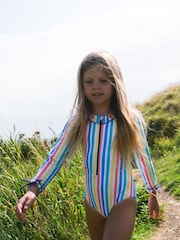 Muddy Puddles Light Blue UV Protective Swimsuit - Image 2 of 5