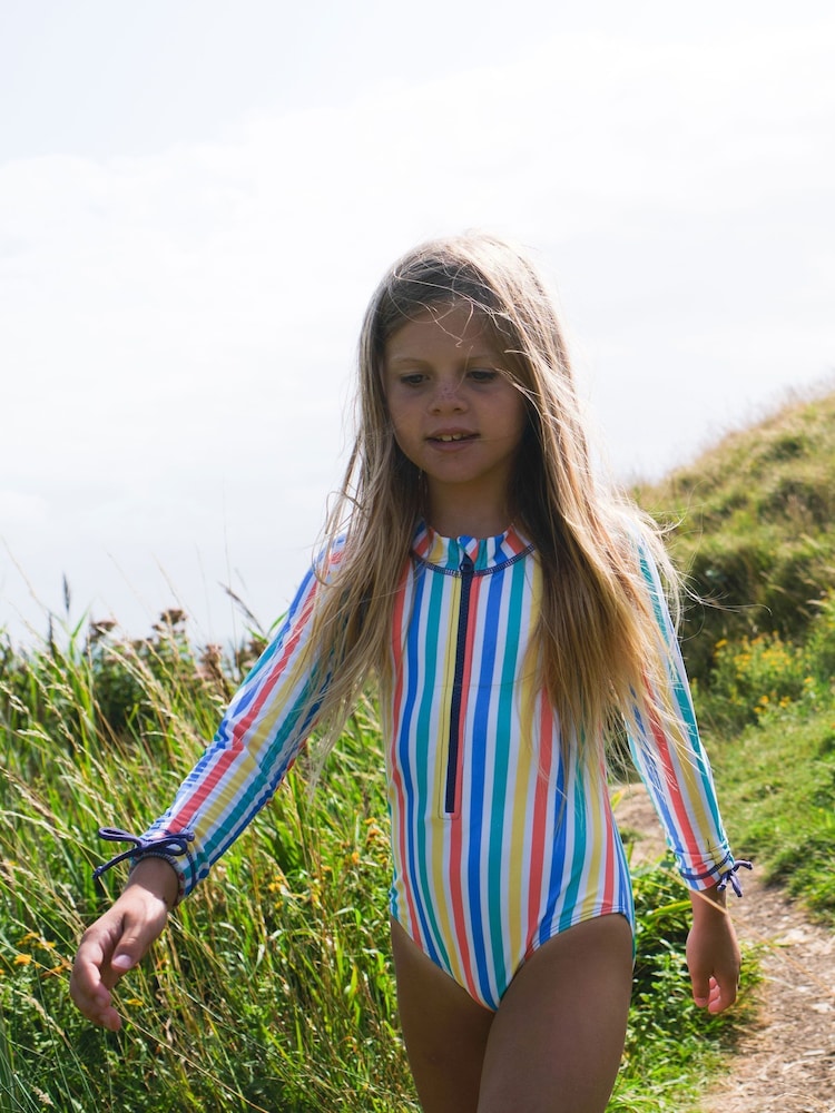 Muddy Puddles Light Blue UV Protective Swimsuit - Image 2 of 5