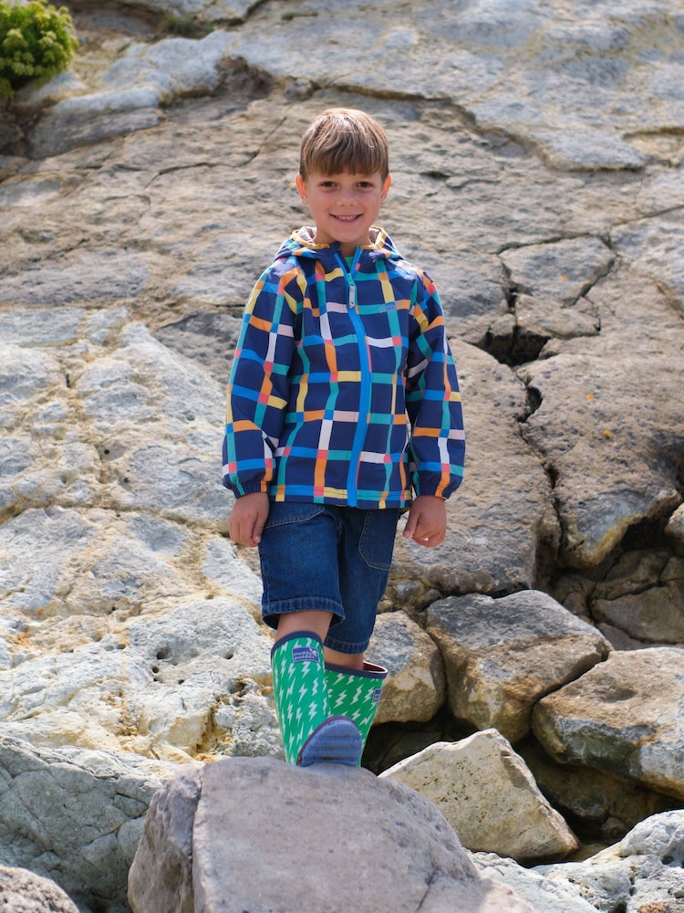 Muddy Puddles Blue Waterproof EcoLight Jacket - Image 1 of 6