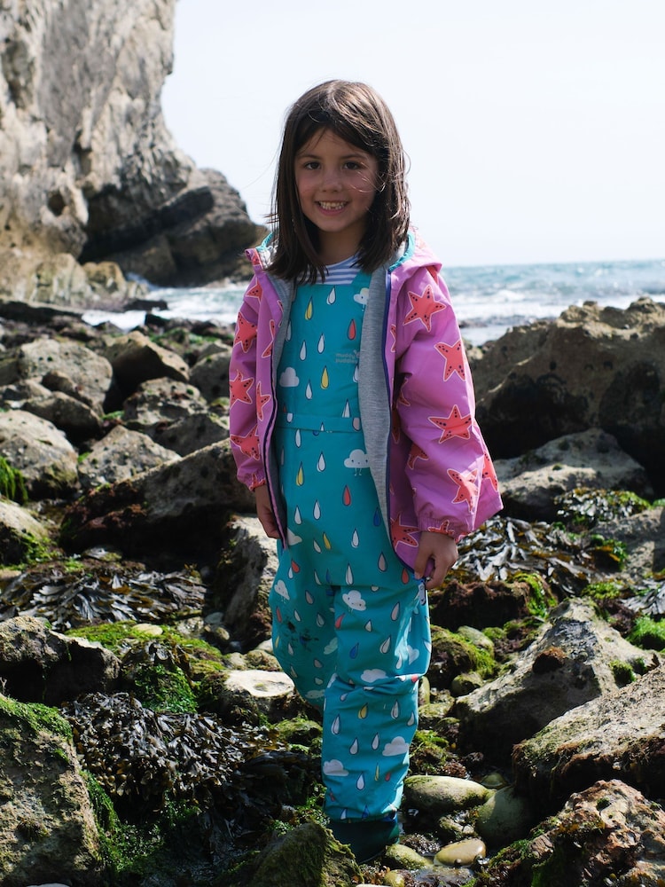 Muddy Puddles Blue Waterproof EcoLight Dungarees - Image 1 of 6