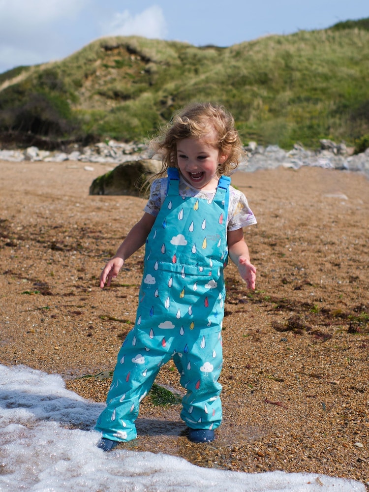 Muddy Puddles Blue Waterproof EcoLight Dungarees - Image 3 of 6
