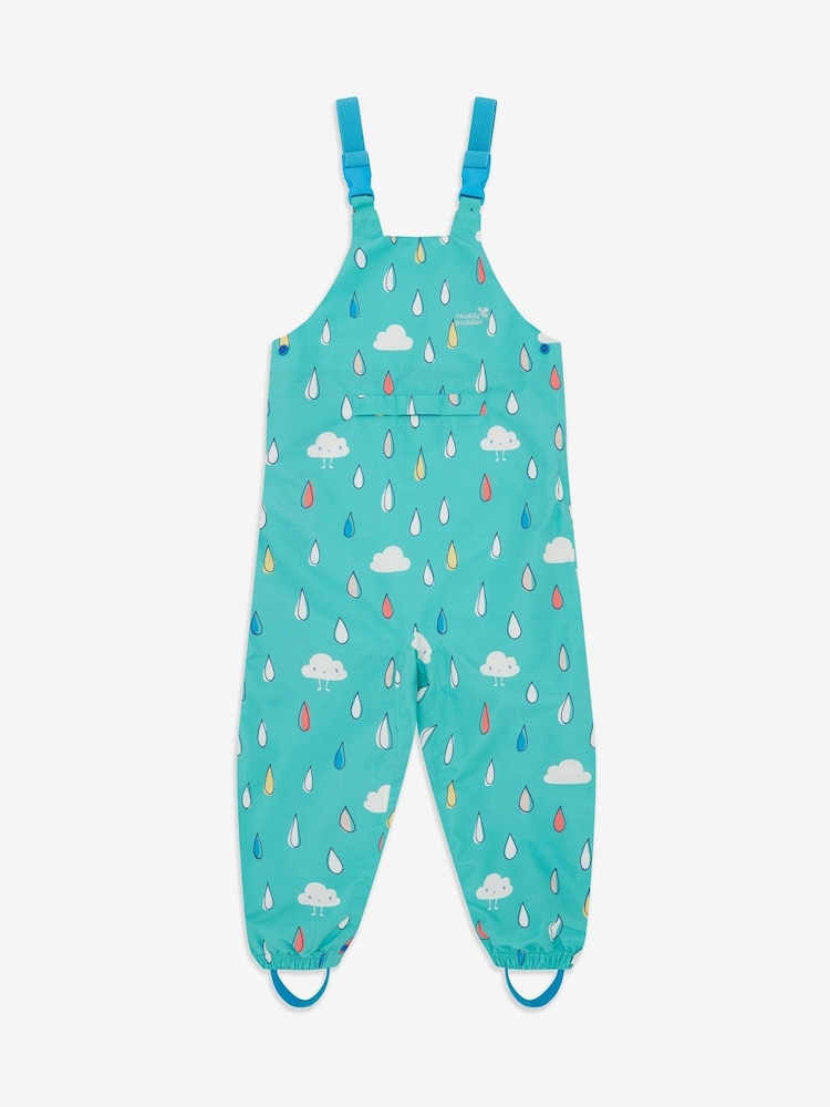 Muddy Puddles Blue Waterproof EcoLight Dungarees - Image 5 of 6