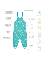 Muddy Puddles Blue Waterproof EcoLight Dungarees - Image 6 of 6