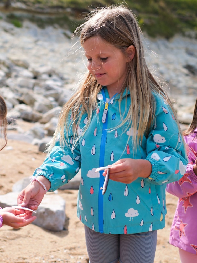 Muddy Puddles Blue Waterproof EcoLight Jacket - Image 1 of 5