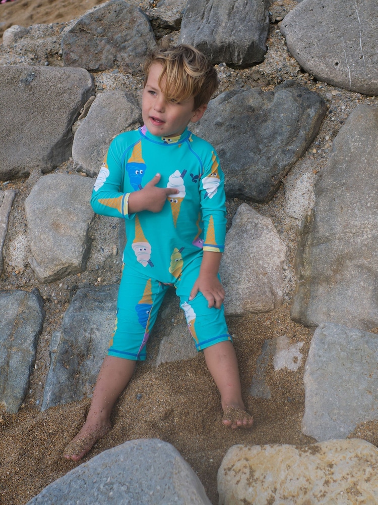 Muddy Puddles Blue UV Protective Surfsuit - Image 1 of 5