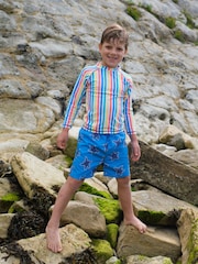 Muddy Puddles Blue UV Protective Rash Vest - Image 1 of 5