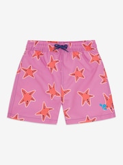 Muddy Puddles Pink UV Protective Swim Shorts - Image 2 of 4