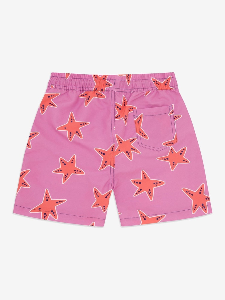 Muddy Puddles Pink UV Protective Swim Shorts - Image 3 of 4