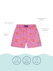 Muddy Puddles Pink UV Protective Swim Shorts - Image 4 of 4