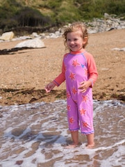 Muddy Puddles Pink UV Protective Surfsuit - Image 1 of 5