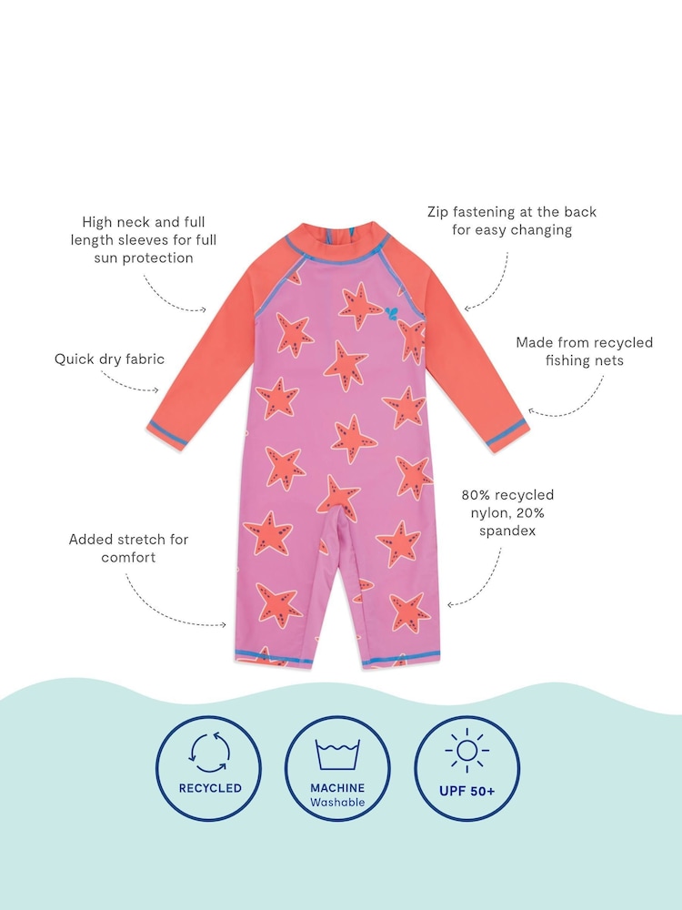 Muddy Puddles Pink UV Protective Surfsuit - Image 5 of 5