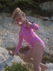 Muddy Puddles Pink UV Protective Swimsuit - Image 1 of 4
