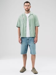 Green Back Printed Short Sleeve Shirt - Image 2 of 9