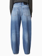 AllSaints Blue Aki Crossover 100% Cotton Jeans - Image 7 of 9