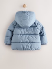 Blue Hooded - Baby Puffer Jacket (0mths-2yrs) - Imagen 2 de 7