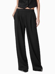 AllSaints Black Aleida Wide Leg Trousers - Image 2 of 7