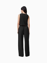 AllSaints Black Aleida Wide Leg Trousers - Image 6 of 7
