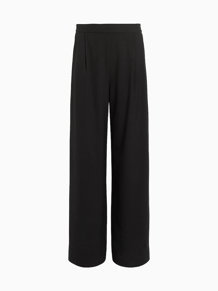 AllSaints Black Aleida Wide Leg Trousers - Image 7 of 7