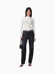 Blanco - AllSaints Aki Long Sleeve T-Shirt - Imagen 3 de 6