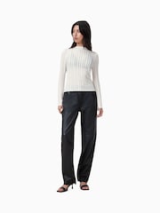Blanco - AllSaints Aki Long Sleeve T-Shirt - Imagen 4 de 6