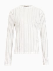 Blanco - AllSaints Aki Long Sleeve T-Shirt - Imagen 6 de 6