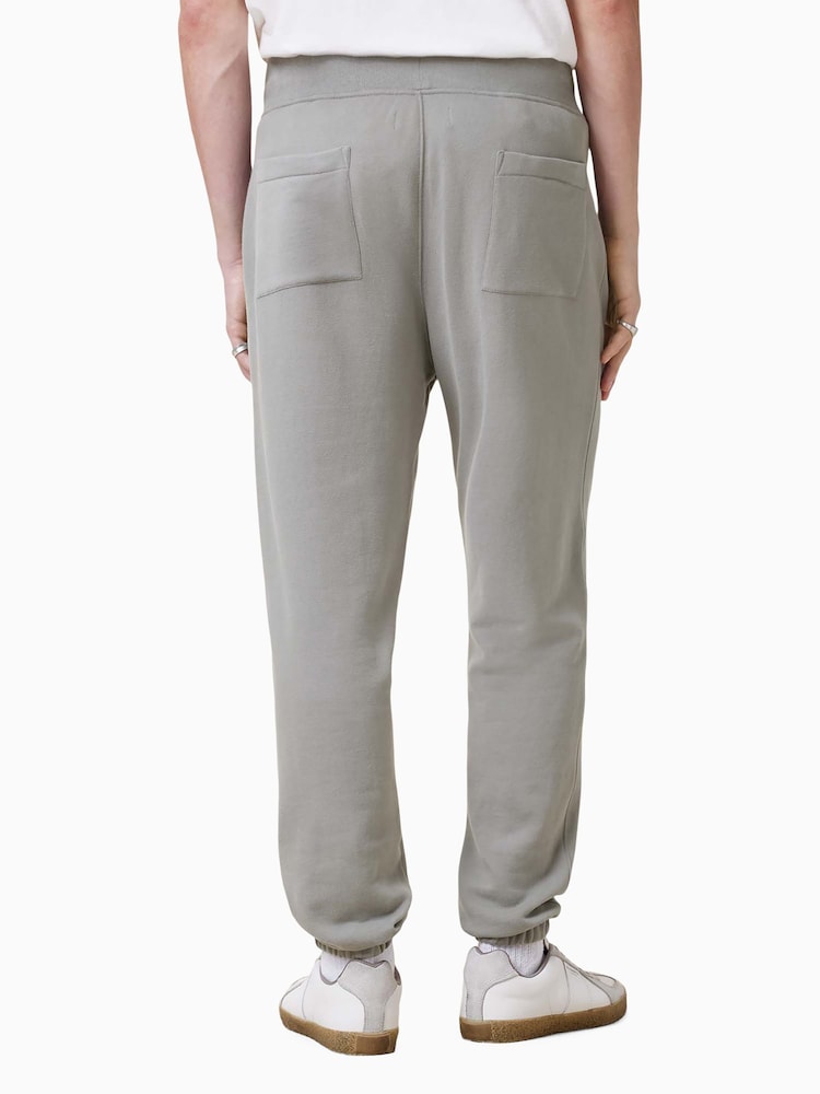 AllSaints Grey 100% Organic Cotton Raven Sweatpants - Image 2 of 8