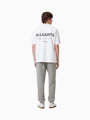 AllSaints Grey 100% Organic Cotton Raven Sweatpants - Image 5 of 8