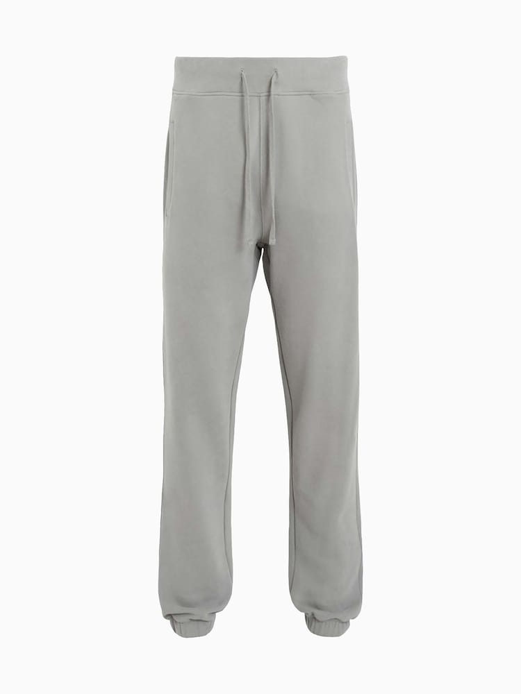 AllSaints Grey 100% Organic Cotton Raven Sweatpants - Image 8 of 8