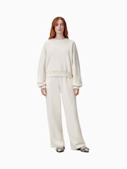 AllSaints White VIN Haven 100% Organic Cotton Sweatpants - Image 1 of 6