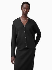 AllSaints Black Antonia Cardigan - Image 3 of 9