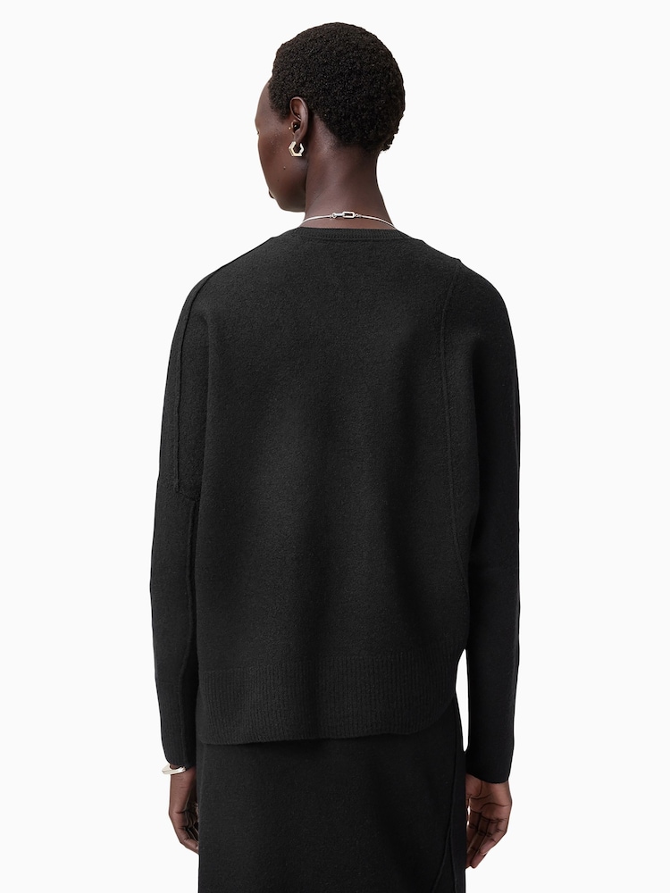 AllSaints Black Antonia Cardigan - Image 4 of 9
