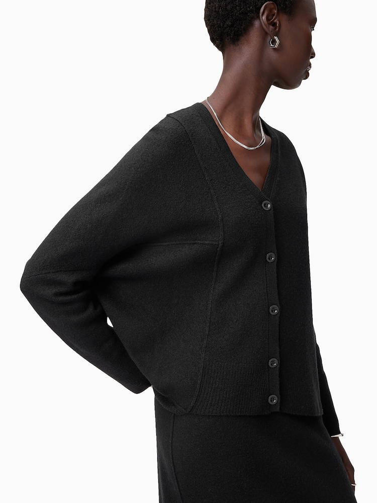 AllSaints Black Antonia Cardigan - Image 7 of 9