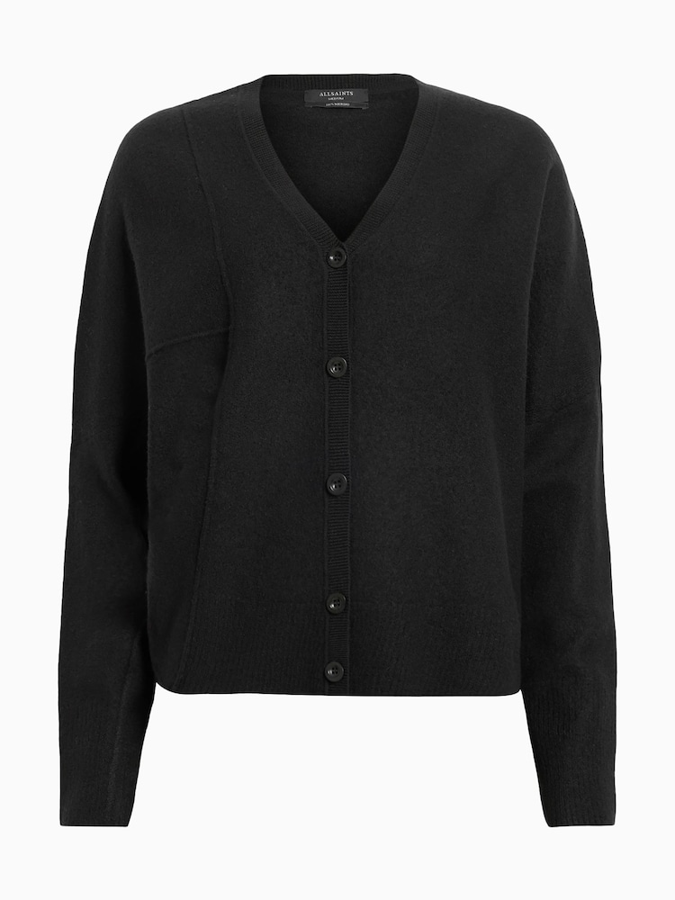AllSaints Black Antonia Cardigan - Image 8 of 9