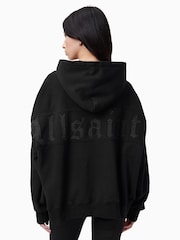 أسود - AllSaints 100% Organic cotton Fuse Talon Hoodie - صورة 5 من 6